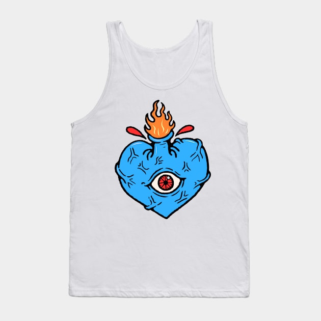 Sacred Heart Tattoo Tank Top by herbivorass